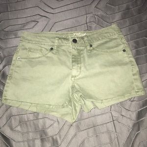 Olive green shorts